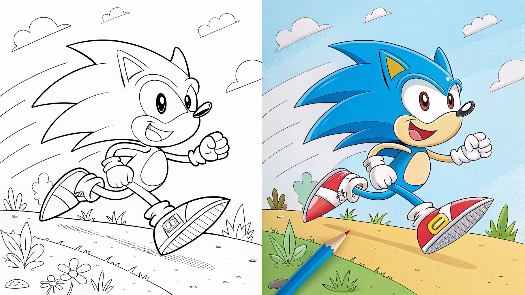 Sonic Coloring Pages