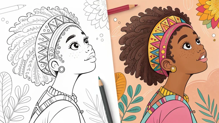 Black Girls Coloring Pages