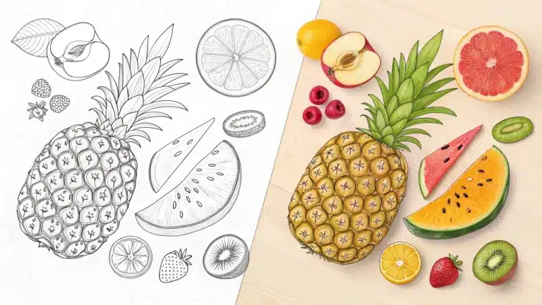 Fruit Coloring Pages