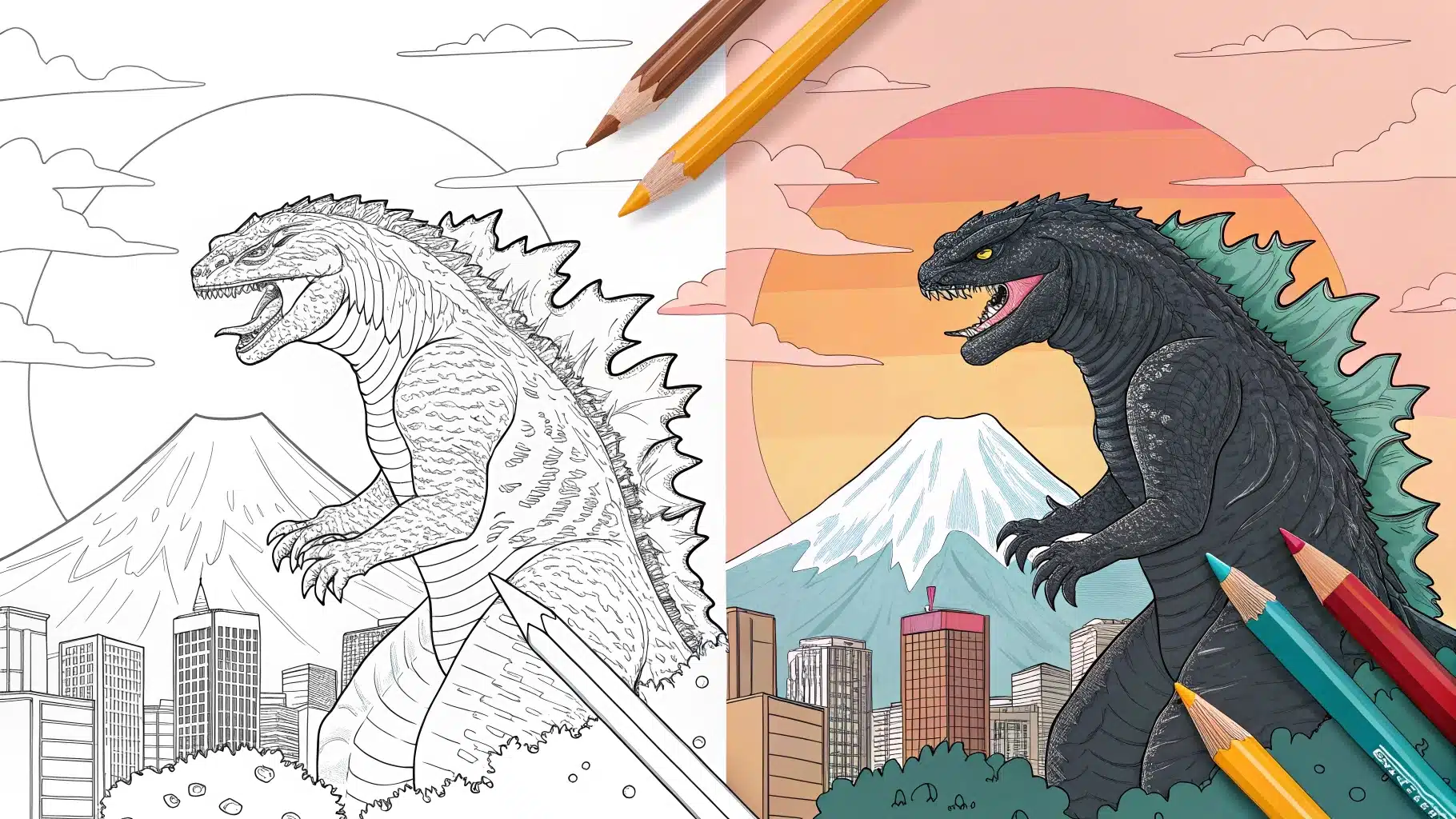 Godzilla Coloring Pages