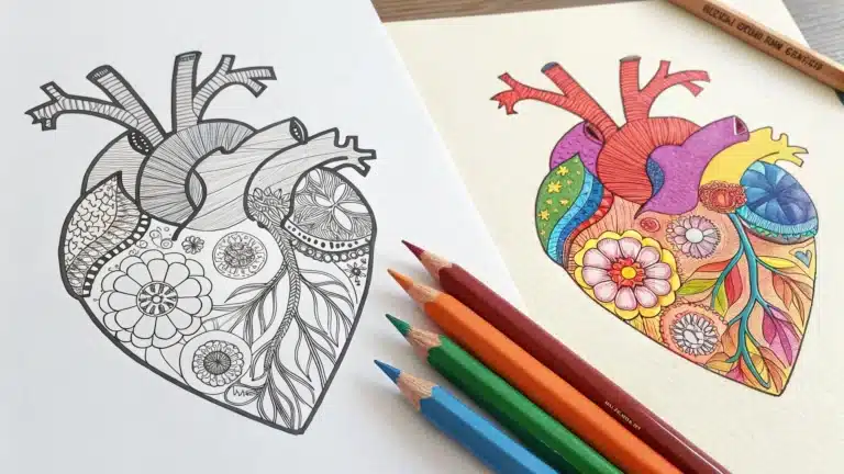 Heart Coloring Pages