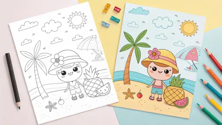 Summer Coloring Pages