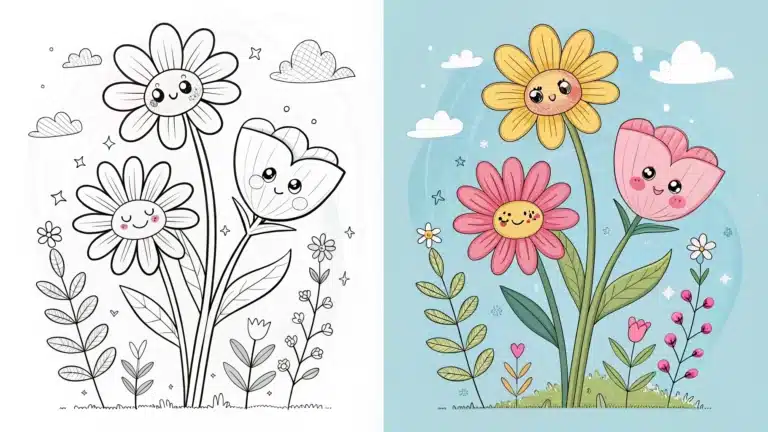 Flowers Coloring Pages
