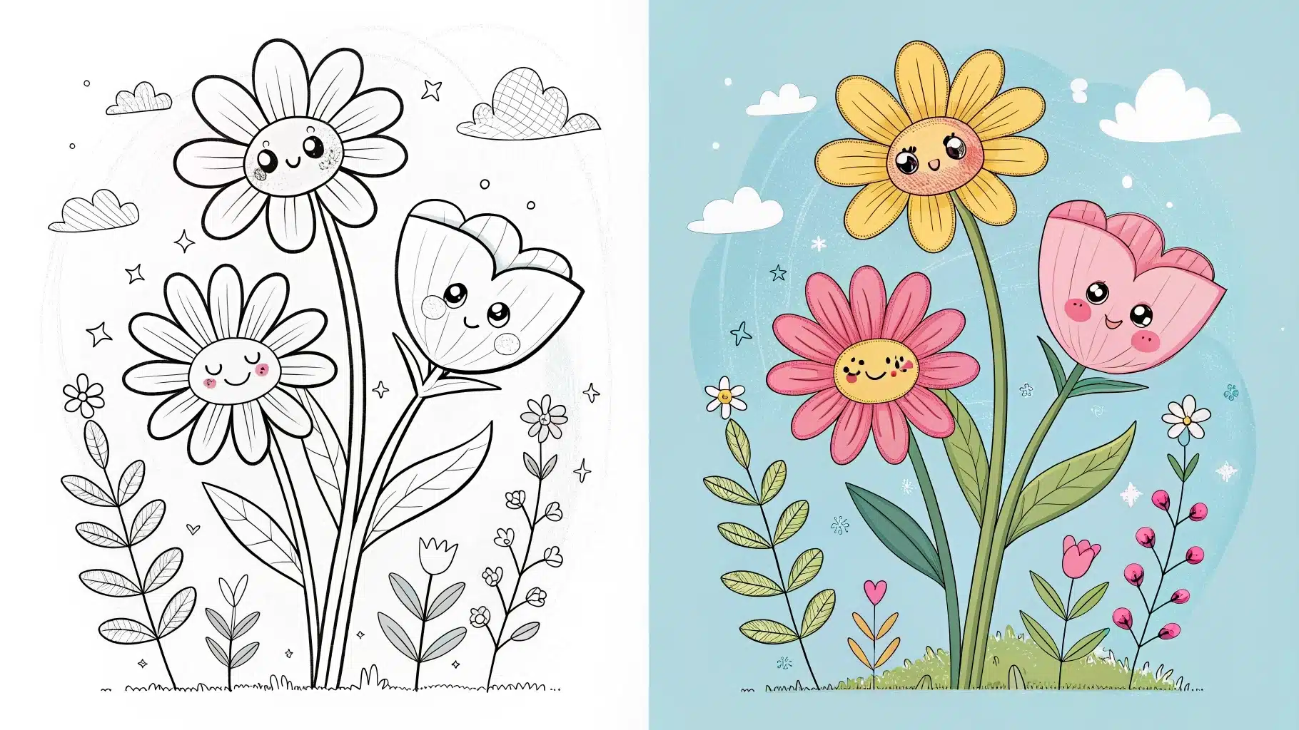 Flowers Coloring Pages