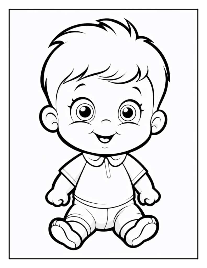 Baby Coloring Pages