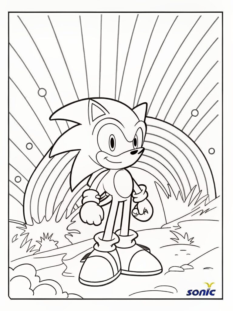 Sonic Coloring Pages