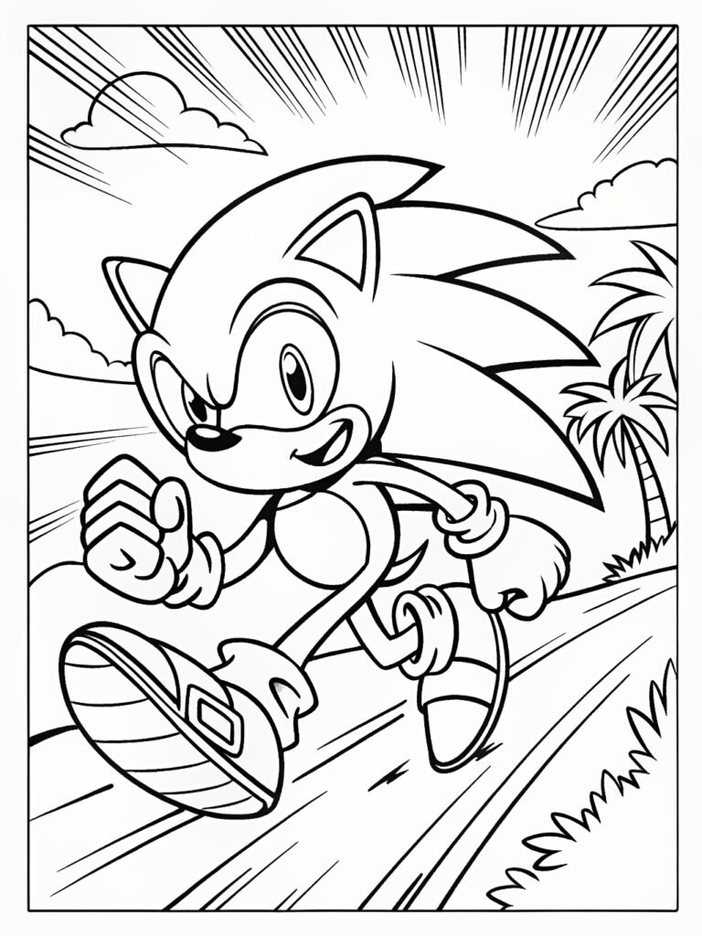 Sonic Coloring Pages