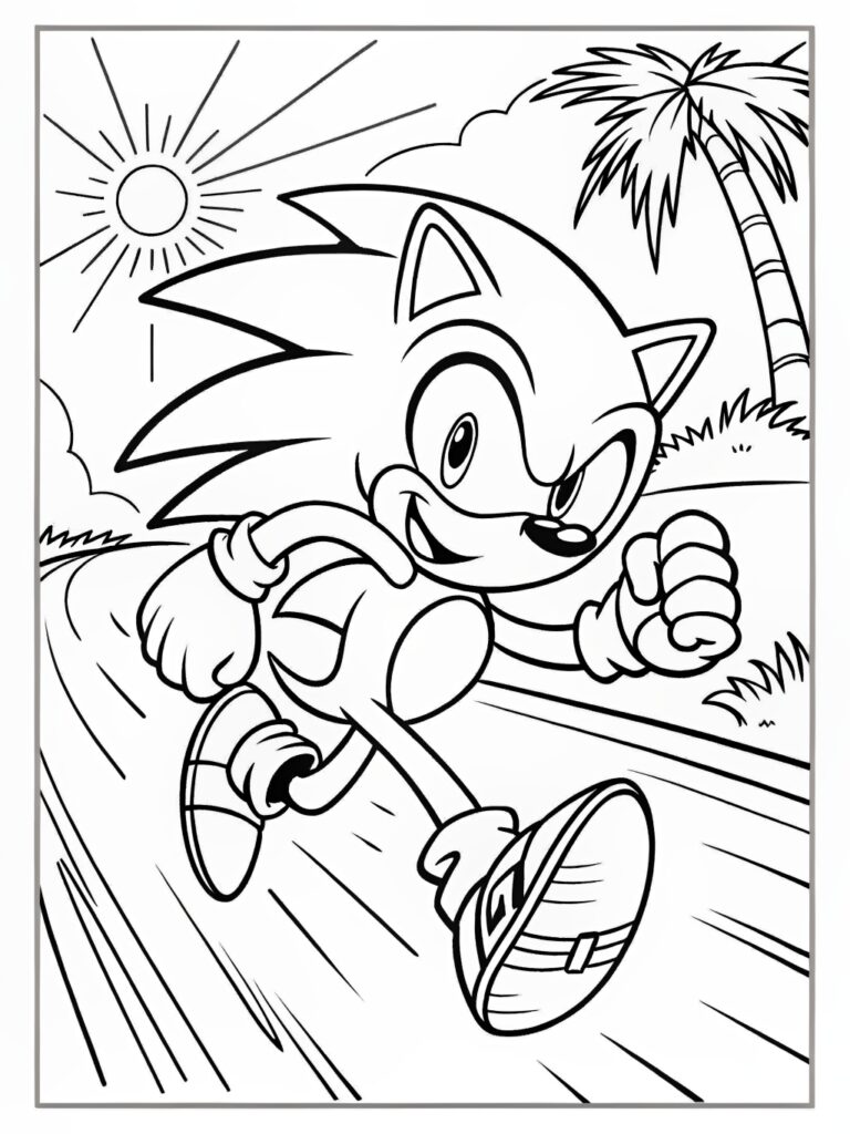 Sonic Coloring Pages
