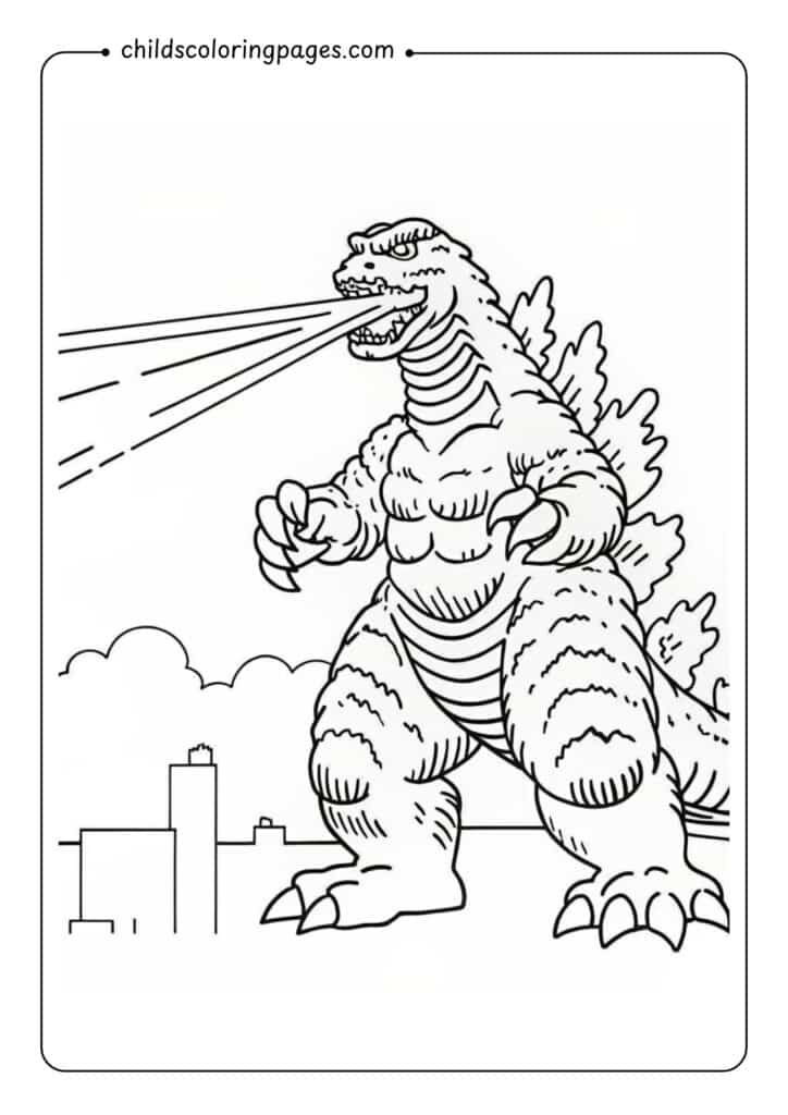 Godzilla Coloring Pages