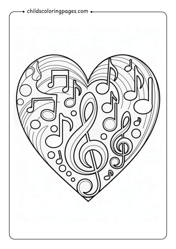 Heart Coloring Pages