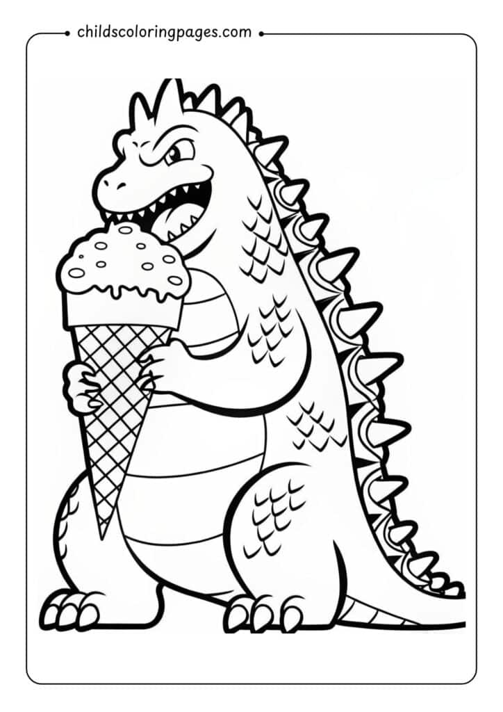 Godzilla Coloring Pages