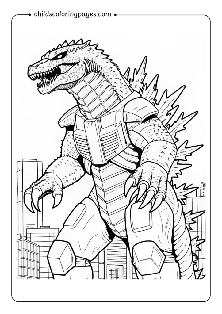 Godzilla Coloring Pages