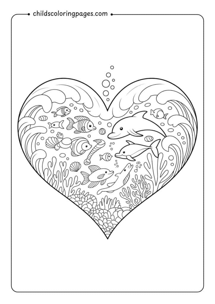 Heart Coloring Pages