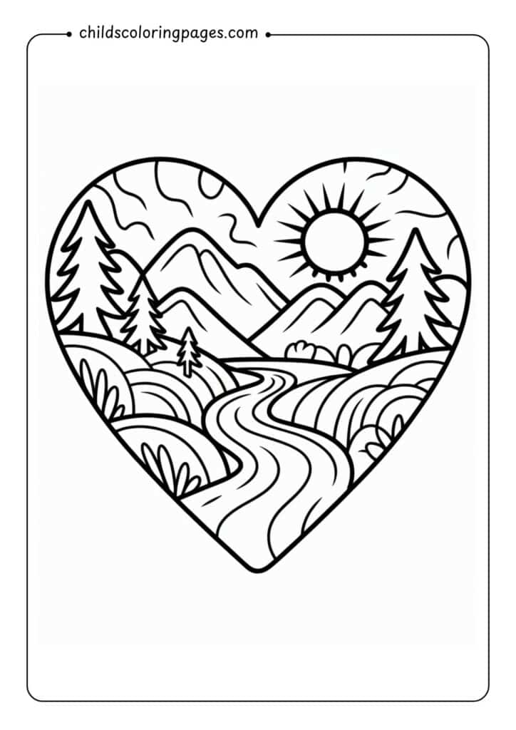 Heart Coloring Pages