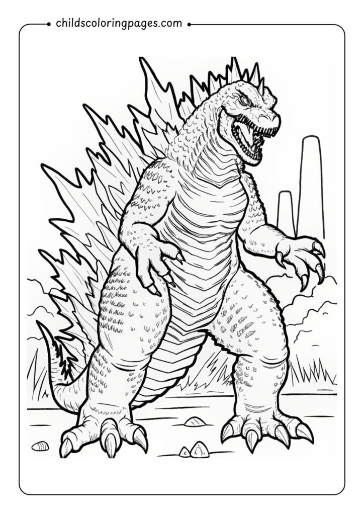 Godzilla Coloring Pages