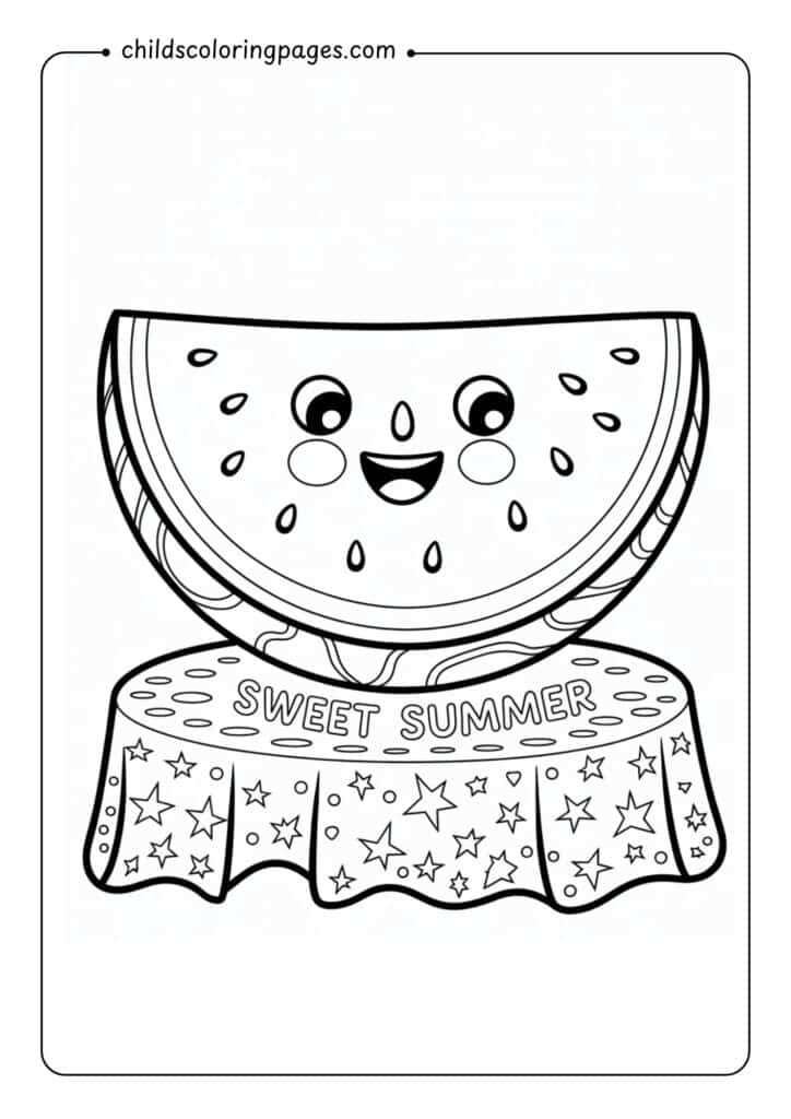 Summer Fun Coloring Pages