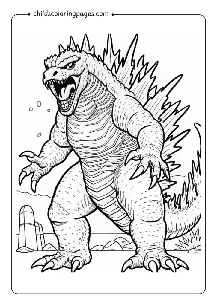 Godzilla Coloring Pages