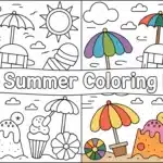 free summer coloring pages​