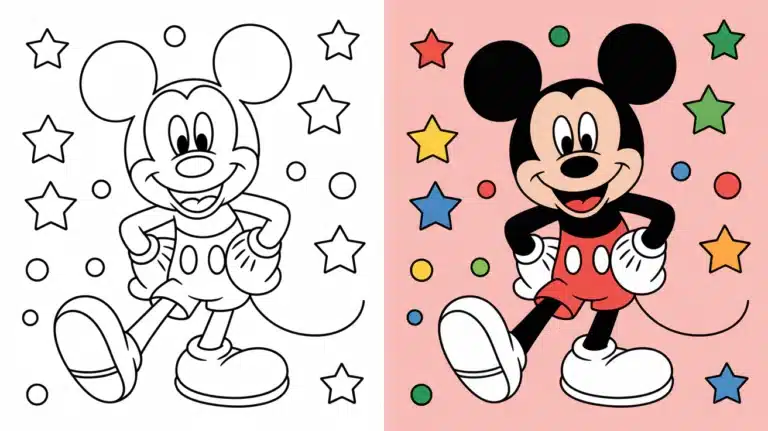 Mickey Mouse Coloring Page