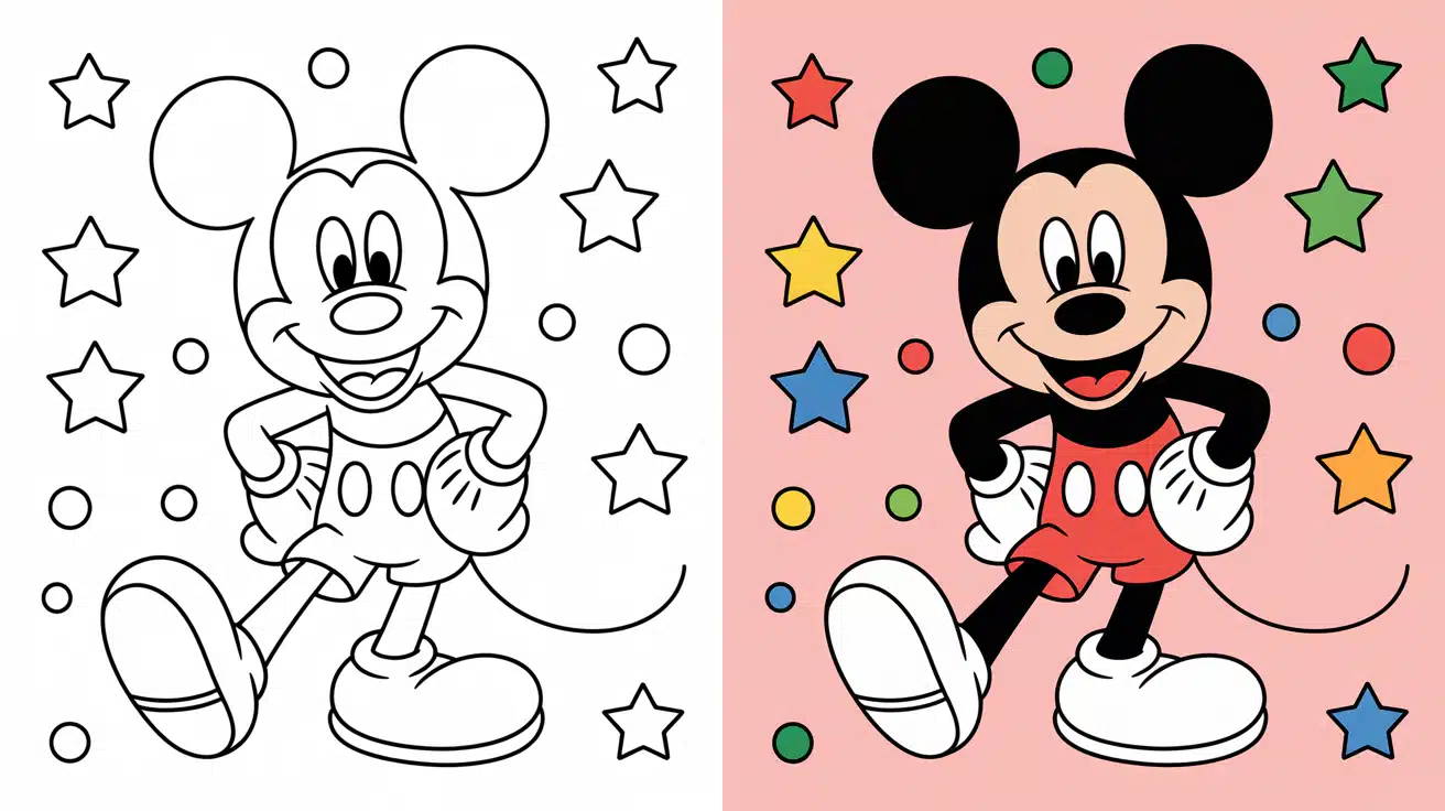 Mickey Mouse Coloring Page
