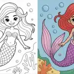 Mermaid Coloring Pages Printable