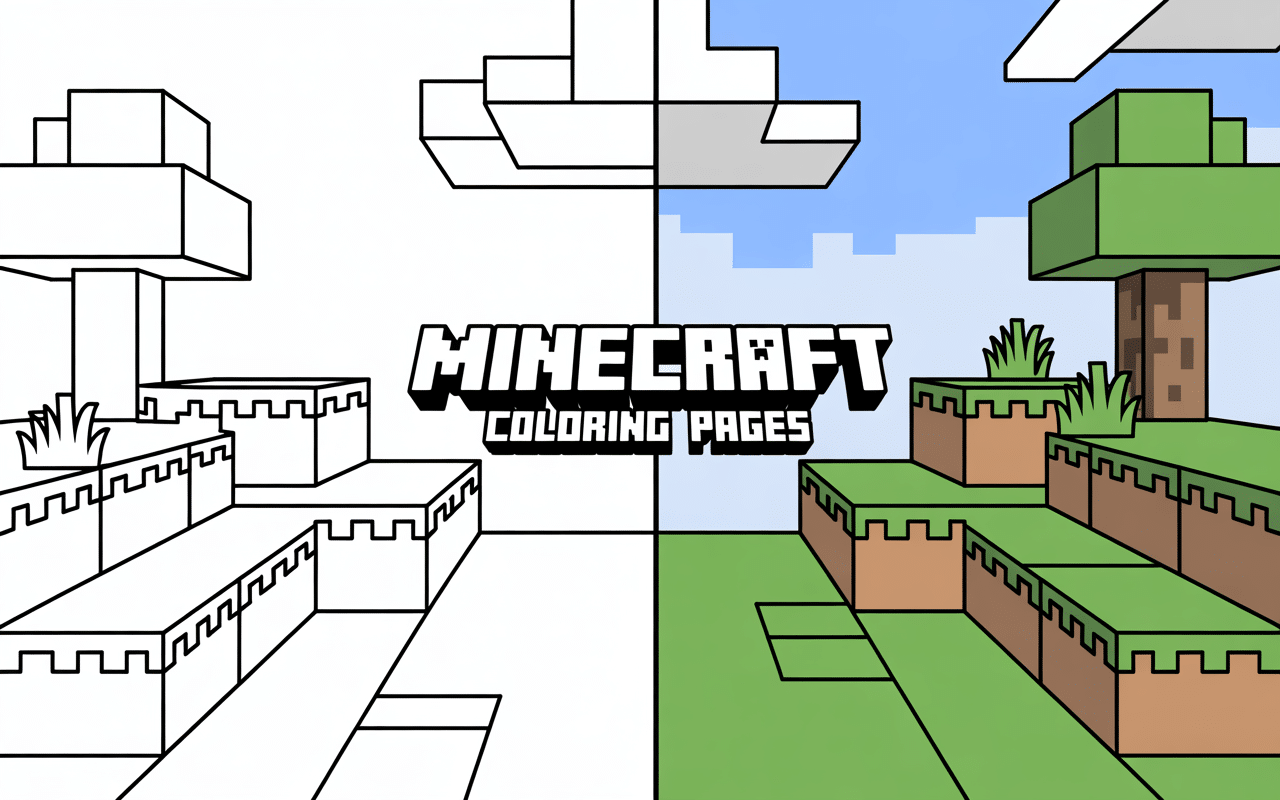 Minecraft Coloring Pages