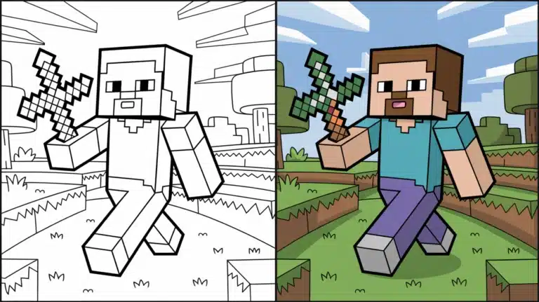 Coloring Pages Minecraft