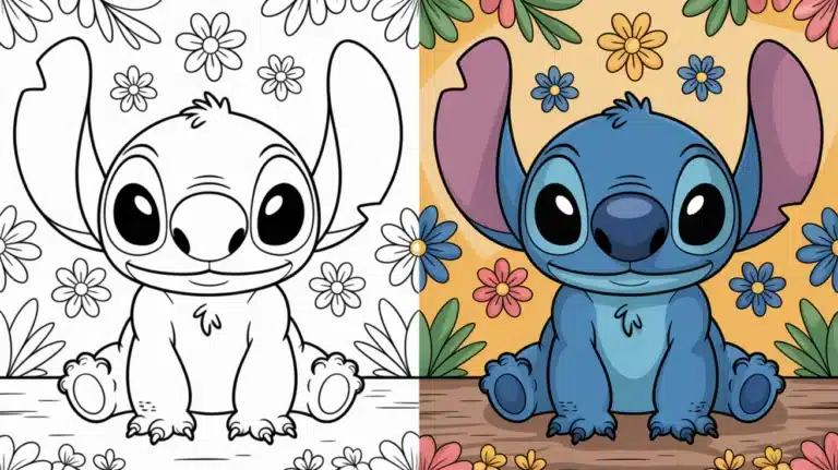 Stitch Coloring Pages Printable