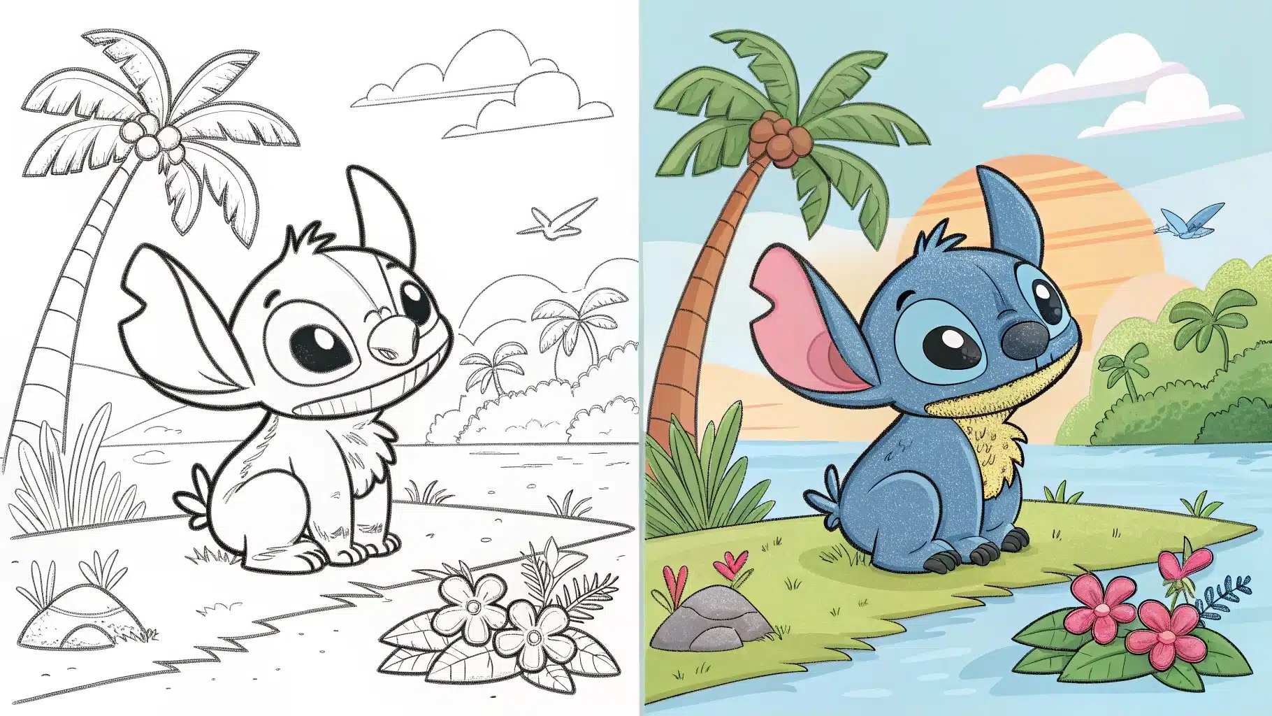 Stitch Coloring Pages
