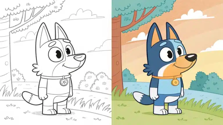 Bluey Coloring Pages​