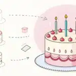 how to draw a cake easy