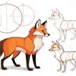 how to draw a fox​