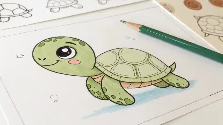 How to Draw a Simple Turtle