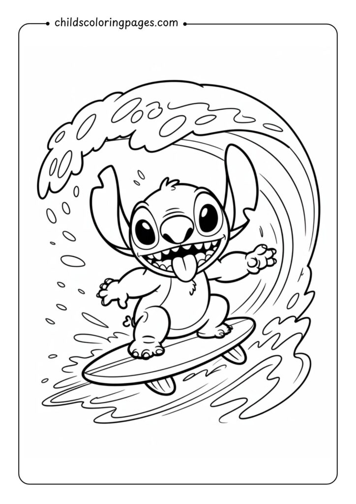 Stitch Coloring Pages Printable