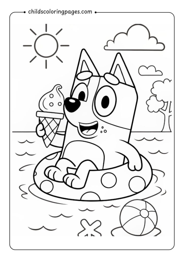 Bluey Coloring Pages​