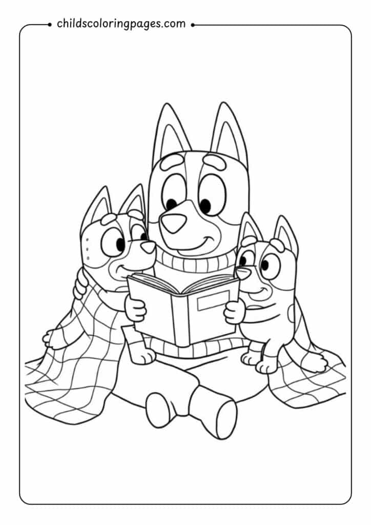 Bluey Coloring Pages​
