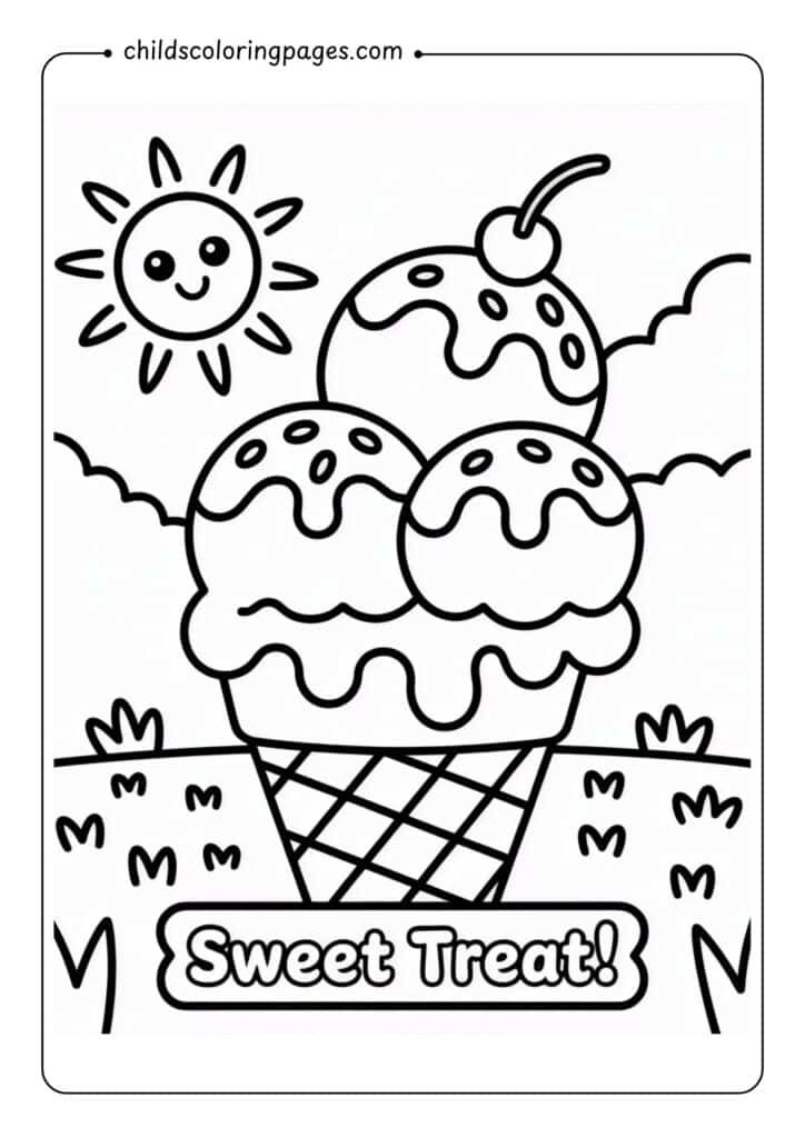 Free Summer Coloring Pages​
