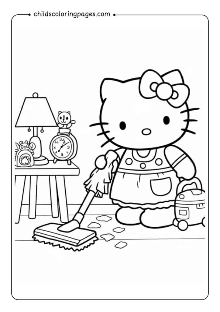 Hello Kitty Coloring Pages