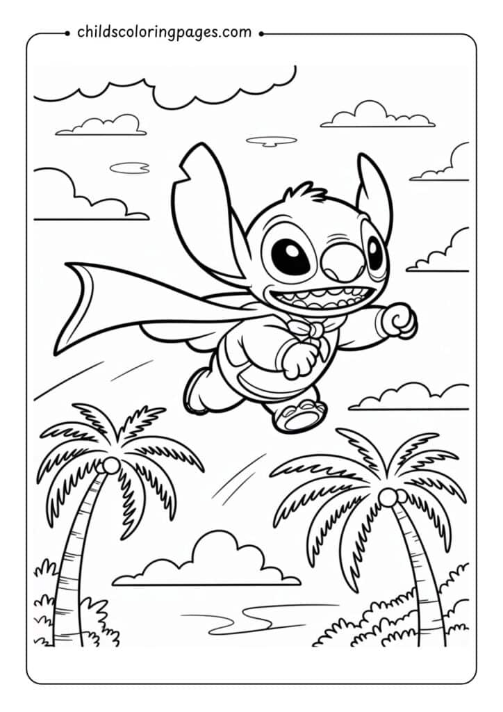 Stitch Coloring Pages Printable
