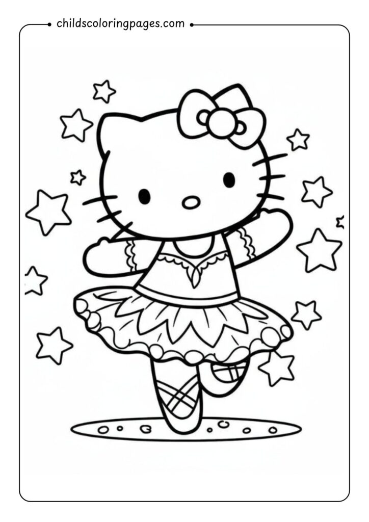 Hello Kitty Coloring Pages