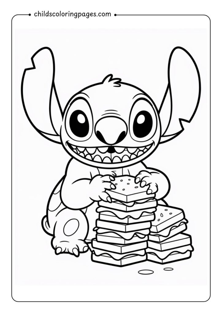 Stitch Coloring Pages Printable