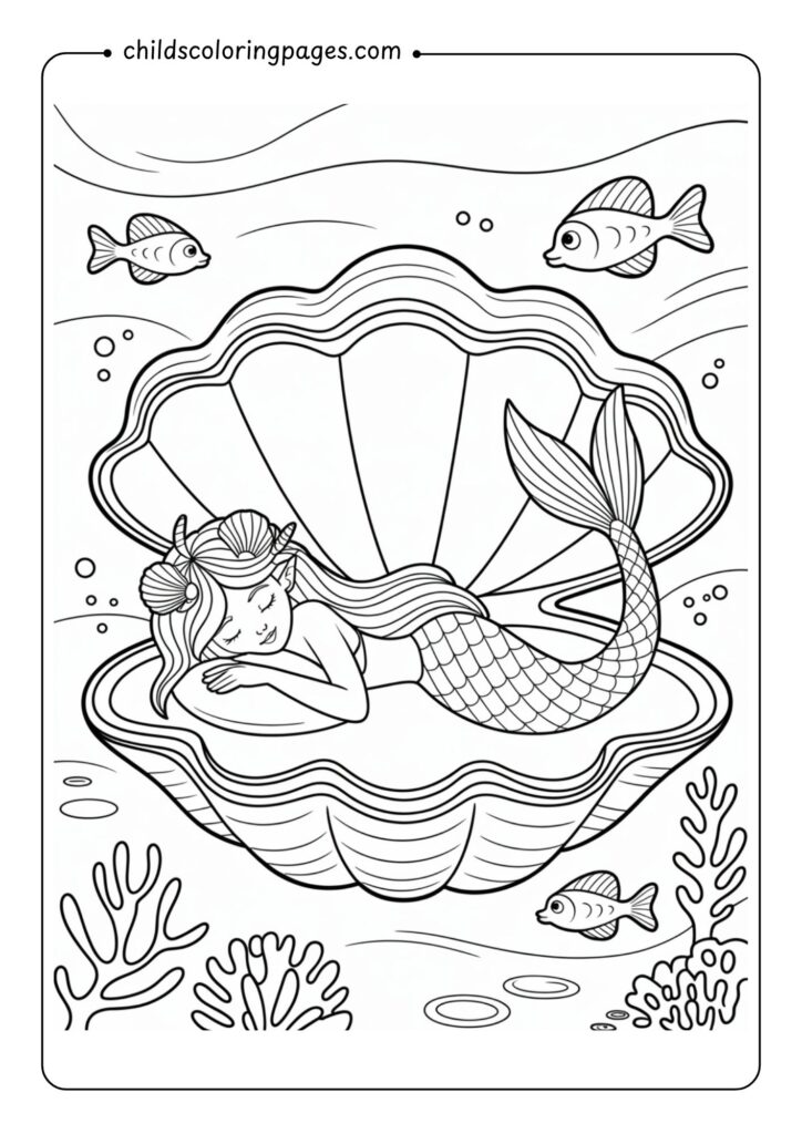 Mermaid Coloring Pages Printable
