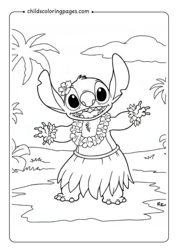 Stitch Coloring Pages