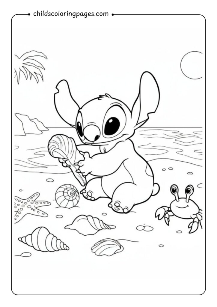 Stitch Coloring Pages