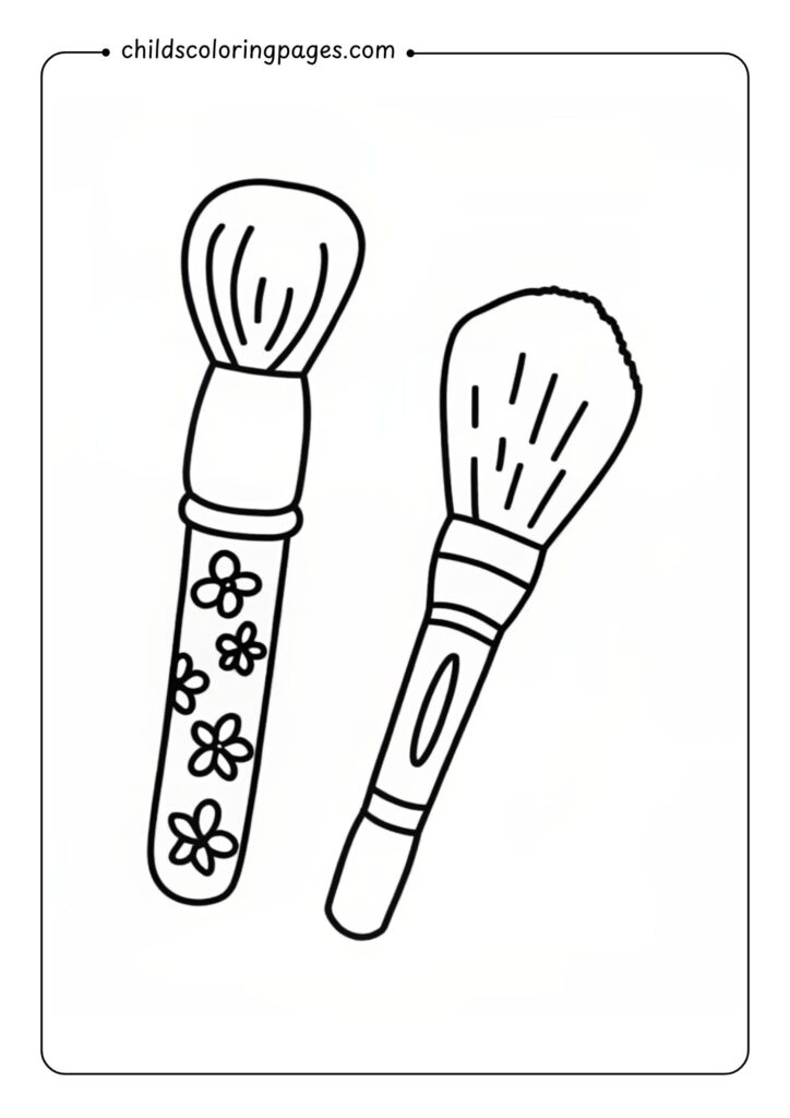 Glow Cosmetics Coloring Pages