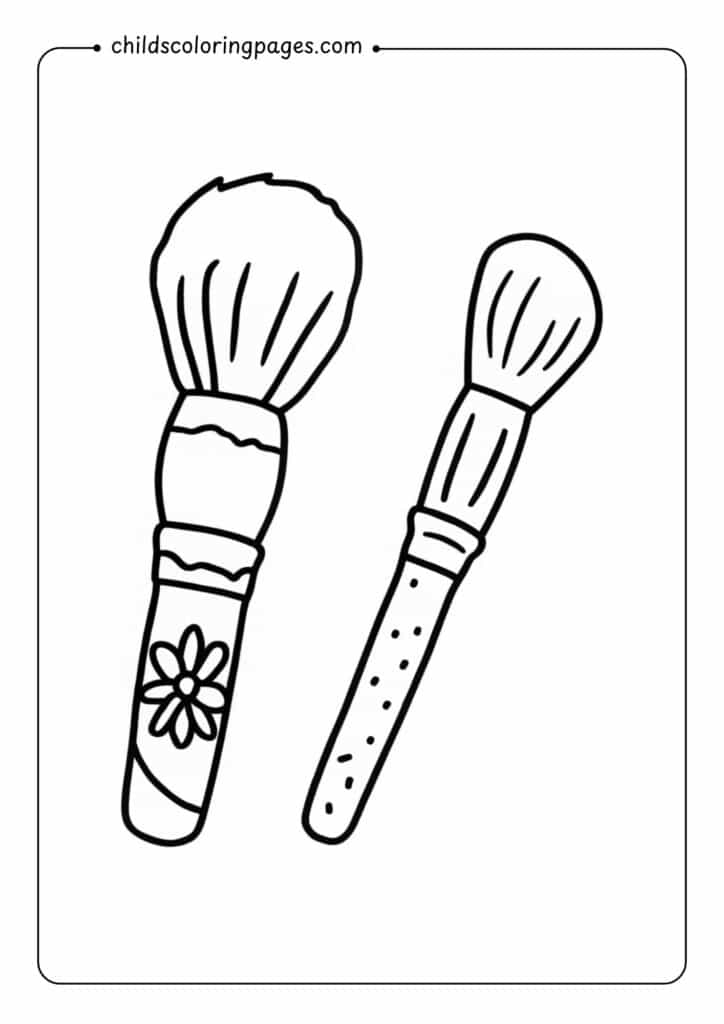 Glow Cosmetics Coloring Pages