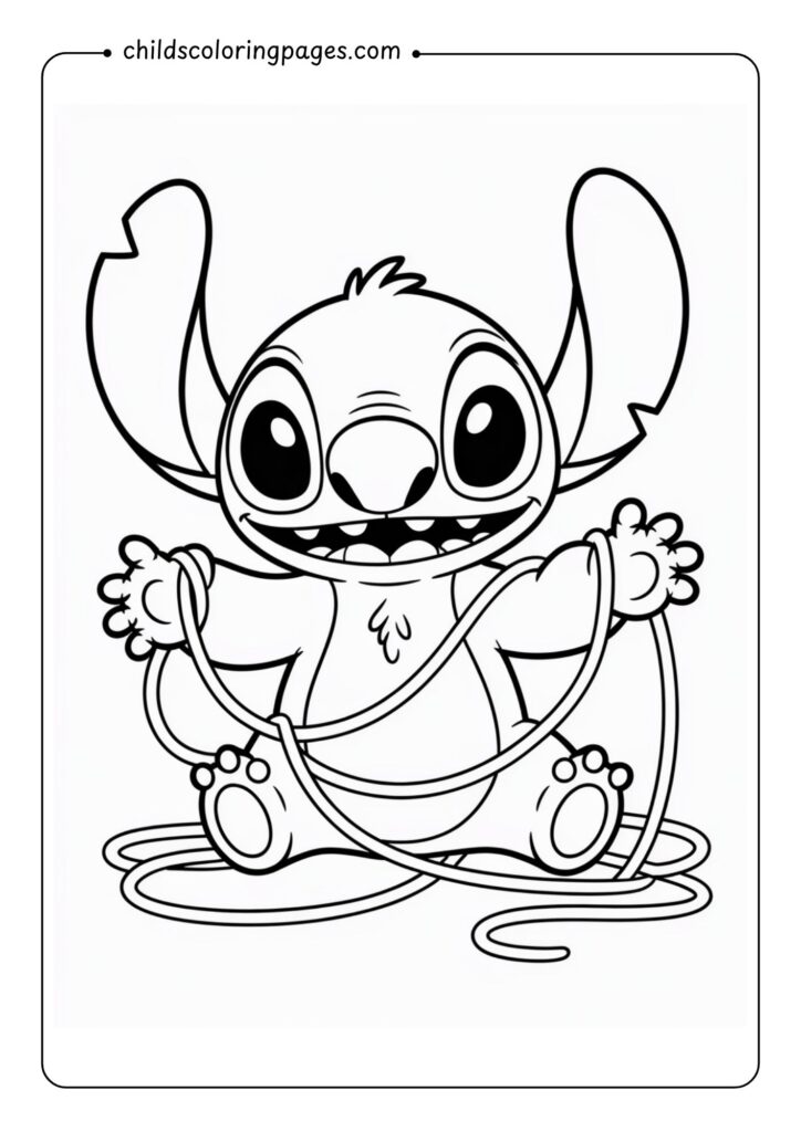 Stitch Coloring Pages Printable