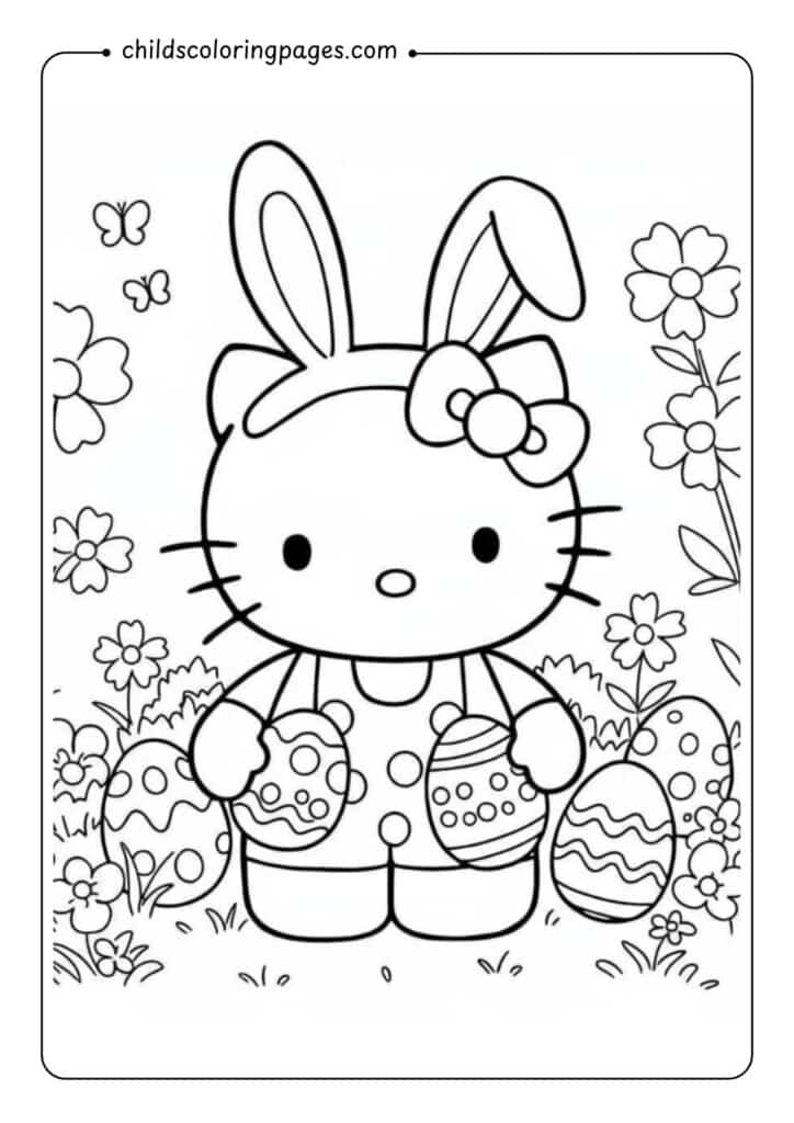 Hello Kitty Coloring Pages