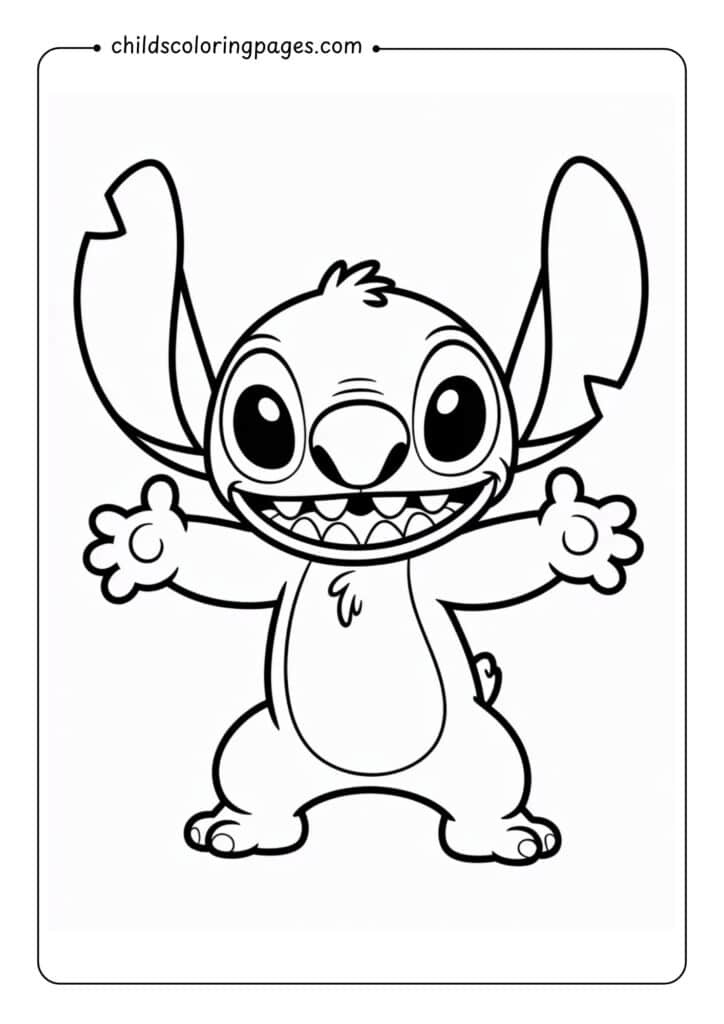 Stitch Coloring Pages Printable