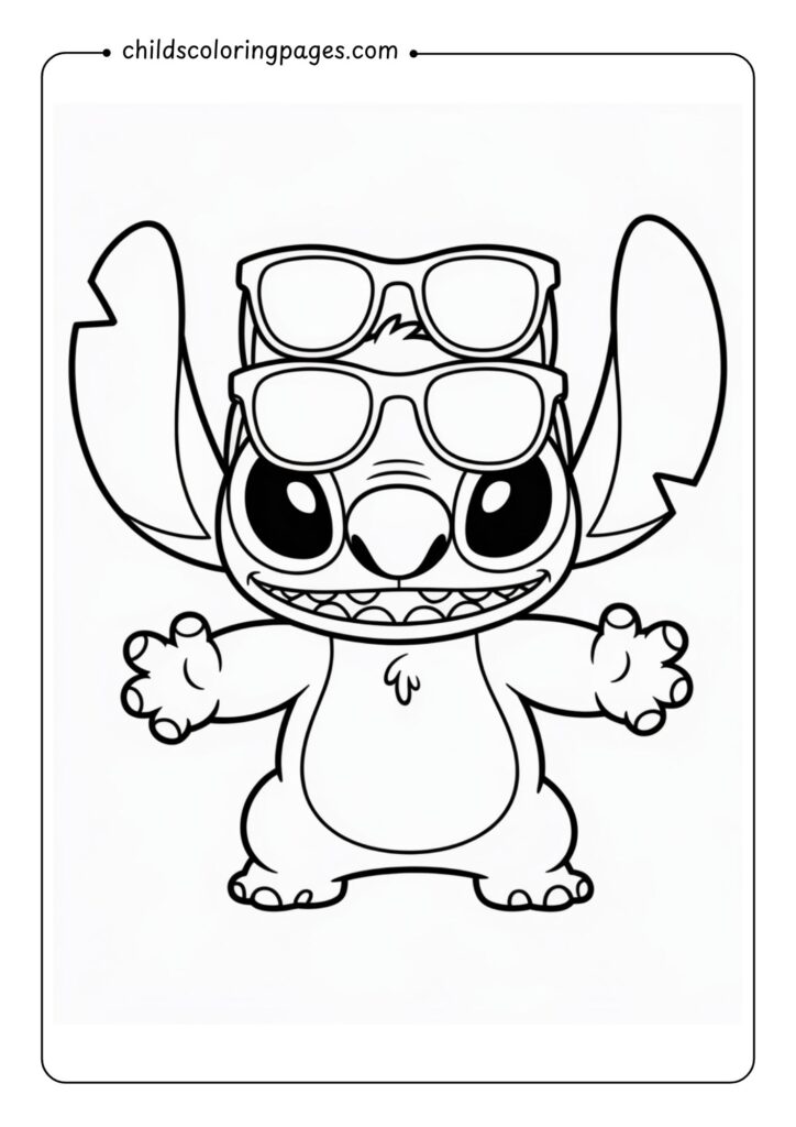Stitch Coloring Pages Printable